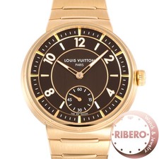 LOUIS VUITTON Tambour Automatic Rose Gold W1PG10 Watches
