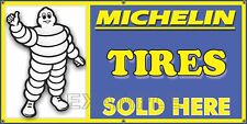 MICHELIN MAN TIRES GAS SERVICE STATION VINTAGE OLD SCHOOL SIGN REMAKE BANNER ART
