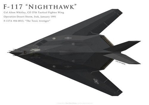 Print 117 nighthawk 37th - f-117,