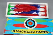 ZB657 Arcofalc Milano Vintage Game 75806 6 Magnetic Darts Magnetic Darts