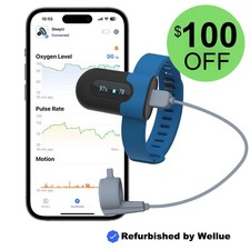 Wellue SleepU with O2 Ring Probe Continuous Pulse Oximeter Heart Rate Monitor