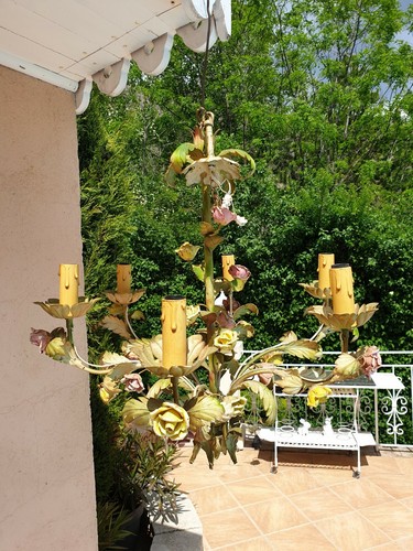 Lustre vintage tôle - lustre,