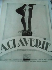 Advertising 1930 A. Claverie Sheaths Corsets Bra