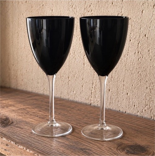 Lot verres vin sur pied - 2,