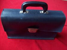 CARTABLE OU SERVIETTE EN CUIR BLEU MARINE PAS DE RÉPARATION A PRÉVOIR