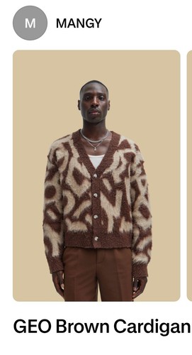 Mangy geo brown fuzzy - mangy,