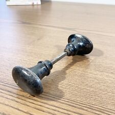 Antique Black Enamel Cast Iron Door Handles, 19th - 20th Century
