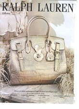ADVERTISING ADVERTISING 2008 RALPH LAUREN leather goods bag