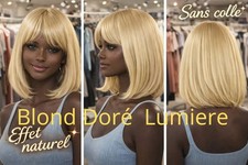 Perruque Blonde Lisse 30cm
