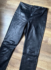 JITROIS by Jean Claude - Black Leather Pants Jeans 40 / UK 12 Paris France