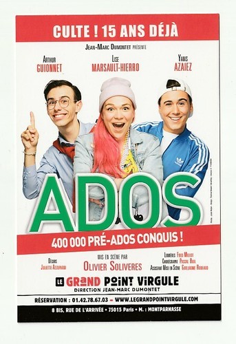Ados carte publicitaire - ados,