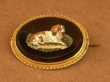 Broche Ancienne Micro Mosaique