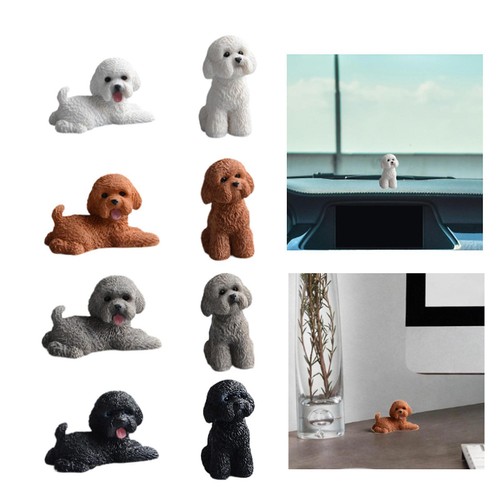 Figurine chien résine - chien, en