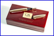1994 Caran D'Ache 70th Anniversaire Collection Privée Stylo à Plume 18C M Or Le