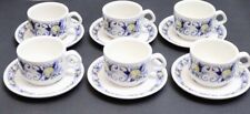 Vintage Villeroy and Boch Cups and Saucers, Antique Coffee Set 