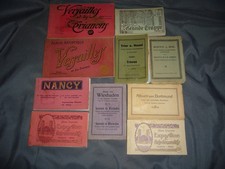 lot de 11 carnets de carte