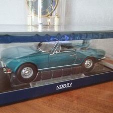 PEUGEOT 504 cabriolet bleu mé1al 1969 NOREV 1/18e 185819 édition limitée 250 pcs