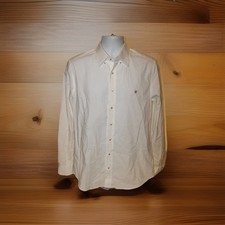 CAROLINA HERRERA Mens Size 15.5 (US M) Long Sleeve Button Down White Dress Shirt