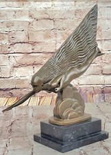 The Comet by Guiraud Riviére - Art Deco Bronze Sculpture on Marble Base