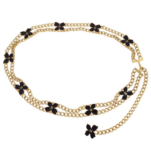 Collier chanel fleur métal - fleur,