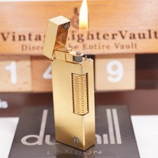 Briquet Dunhill Rollagas motif orge _ nettoyé par ultrasons_fonctionnement