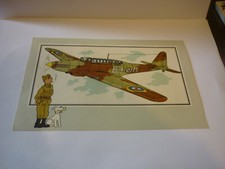 chromo image chèque TINTIN voir et savoir aviation serie N°1 - N° 7