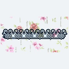 POCHOIR STENCIL METAL FRISE SPECIAL GAUFRAGE BRODERIE PERGAMANO 14cmx2,3cm