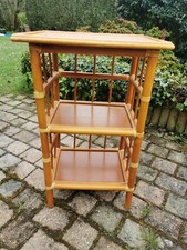 Etagère vintage rotin et