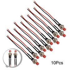Lot de 10 mini interrupteur momentan�� bouton poussoir rouge 12V 3A filaire sans