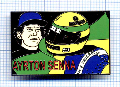 Big pin ayrton senna mac - pin's,
