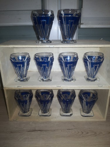 Verres art deco sphynx josep - verres,