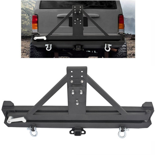 Rear bumper tire carrier - w/, &