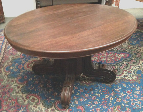 Table sam pied central - , à