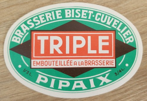Old label beer belgium - label,