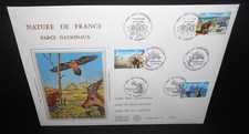 ENVELOPPE 1 ER JOUR F D C GD FORMAT   NATURE DE FRANCE PARCS  NATIONAUX