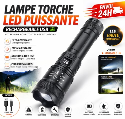 Lampe torche poche led - torche,