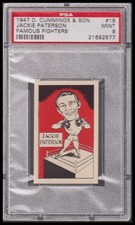 1947 D. Cummings & Son Famous Fighters #18 Jackie Paterson PSA 9