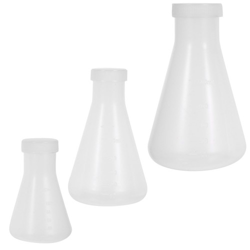 3pcs plastique erlenmeyer - plastique,
