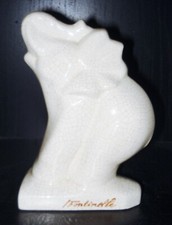 ART DECO LOUIS FONTINELLE ELEPHANT FIGURINE CRACKLE DESIGN NR