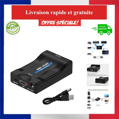 Adaptateur hdmi vers - vers, péritel