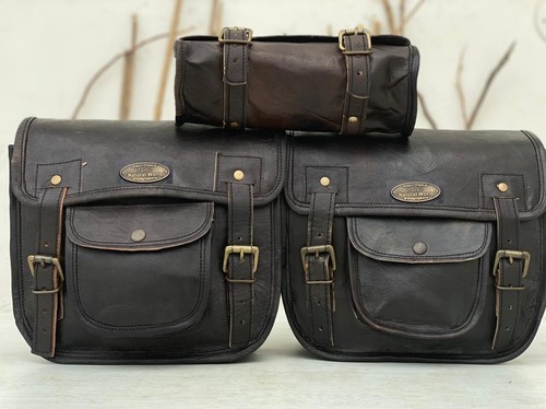 Sac moto cuir - cuir, de