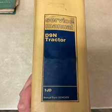 CAT Caterpillar D9N SERVICE SHOP REPAIR MANUAL GUIDE TRACTOR BULLDOZER sn 1JD