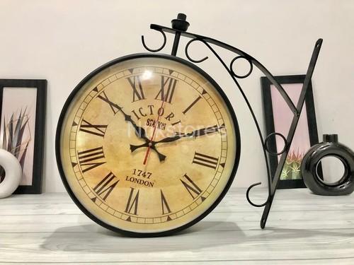 Horloge murale ancienne double
