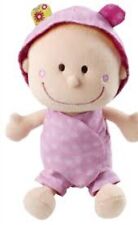 Lilliputiens Baby Doll 8" Plush Baby Infant Plush Rattle Reversible Outfit CHLOE