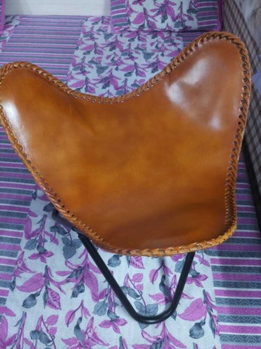 Pouf cuir véritable - pouf, en