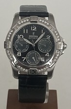 Montre Festina Multi-Fonctions 16021 Cadran et Bracelet Noir Modèle Femme