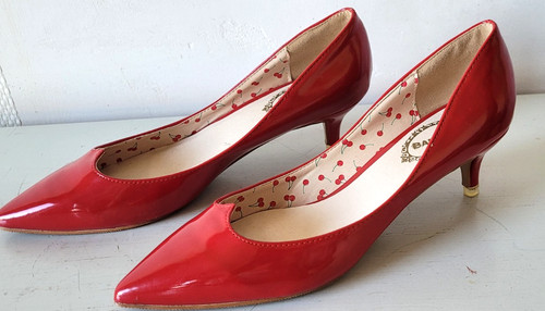 Escarpins rouges vernis banned - escarpins,