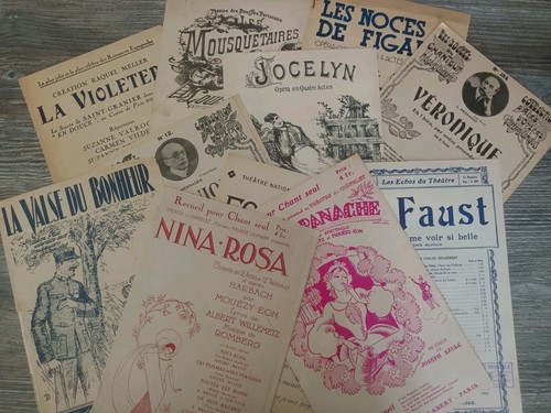 Partitions chansons de - de,