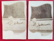 2 photographs baby nude see 19th century