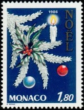 MONACO N° 1554 "NOEL, BRANCHE